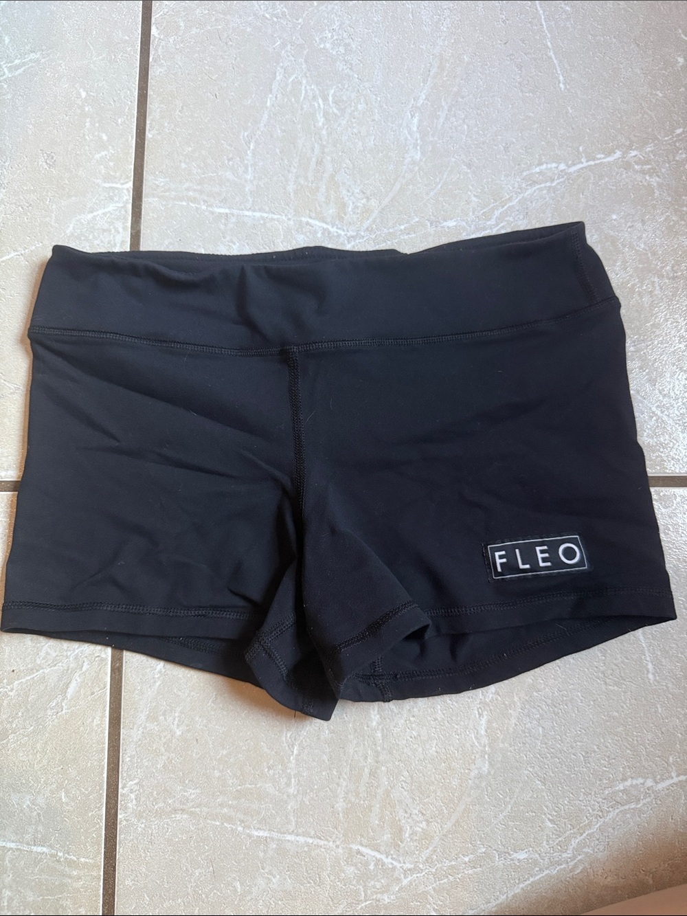 Fleo Women's Black Athletic Bike Shorts